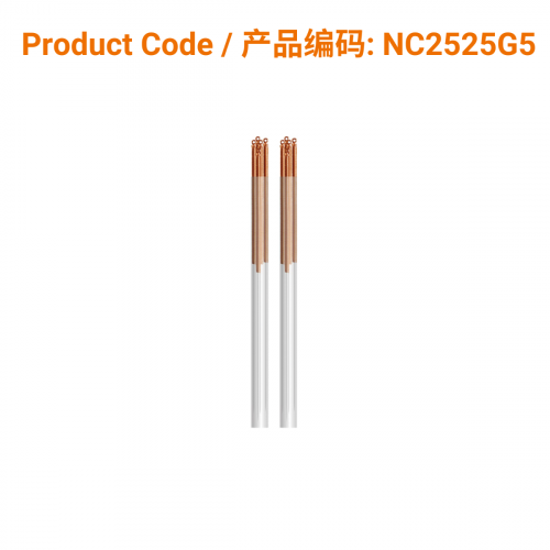 C-Type Copper Acupuncture Needle (5 in 1) 0.25 X 25mm</br>(铜柄5支/管-0.25 X 25mm)