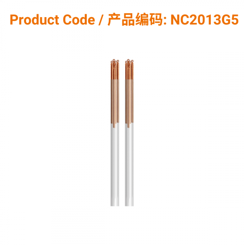 C-Type Copper Acupuncture Needles (5 in 1 guide tube) 0.20 x 13mm</br>(铜柄5支/管-0.20 x 13mm)