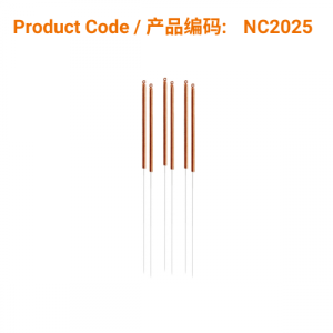 C-Type Copper Acupuncture Needles (no guide tube) 0.20 x 25mm</br>(铜柄无管-0.20 x 25mm)
