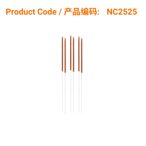 C-Type Copper Acupuncture Needles (no guide tube) 0.25 x 25mm</br>(铜柄无管-0.25 x 25mm)