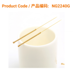 G-Type Gold Plated Acupuncture Needles (Guide Tube) 0.22 x 40mm</br>(镀金柄1支/管-0.22 x 40mm)