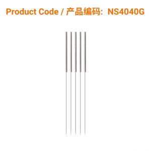 NS4040G Korean S-Type Acupuncture Needles (guide tube) 0.40 x 40mm</br>(不锈钢柄1支/管-0.40 x 40mm) 100 pcs/box