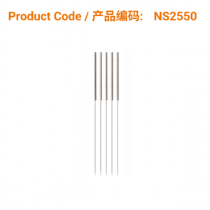 Korean S-Type Acupuncture Needles (no guide tube)  0.25 X 50mm</br>(不锈钢柄无管-0.25 X 50mm) 100 pcs/box
