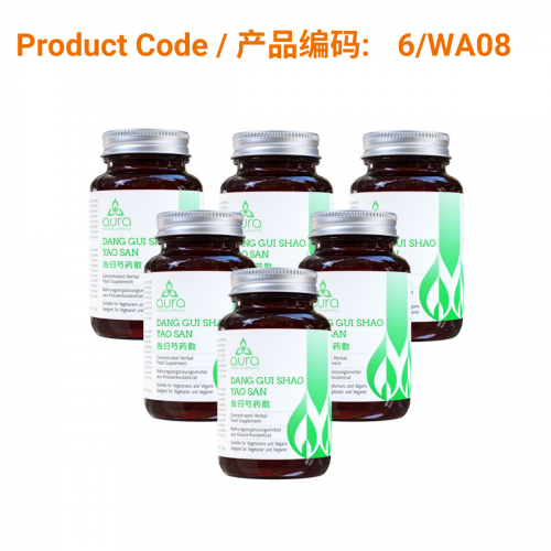 SAVE - Dang Gui Shao Yao San (当归芍药散) - Aura Herbs 600mg (6 x 60 tablets)