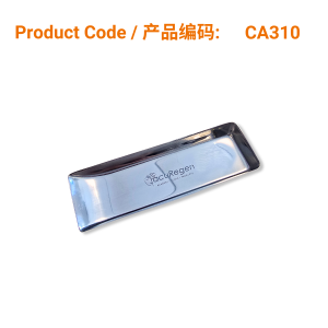 Stainless steel mirror-finish needle tray boat 11x3.5 cm (Acuregen)