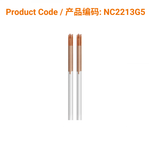 NC2213G5 - C-Type Copper Acupuncture Needle (5 in 1) 0.22 x 13mm</br>(铜柄5支/管-0.22 x 13mm)