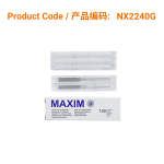 MAXIM Stainless Steel Handle Needle (with 10pcs guide tube) 不锈钢柄环保针0.22 x 40mm